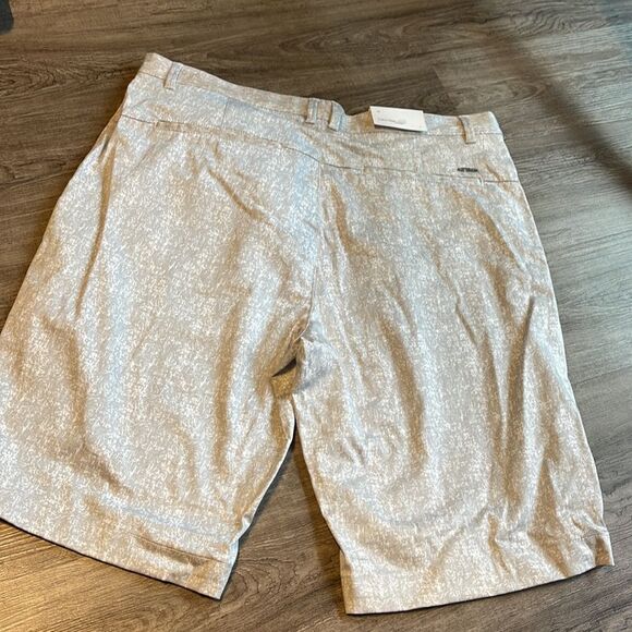 Calvin Klein Cotton Print Shorts-white-32 - Picture 3 of 4